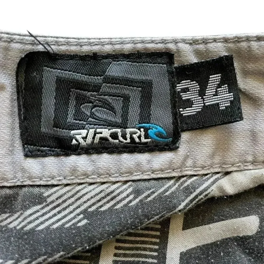 Rip Curl Cargo Surf Board Lightweight High Waist Men’s Short Pants SZ 34  #1549